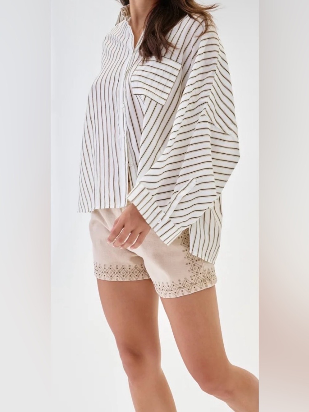 Nekane Oversized Pinstripe Blouse - NWT - Size M